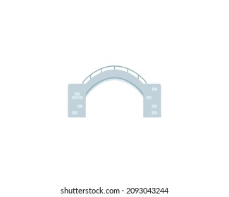 Bridge Vector Isolated Icon. Emoji Illustration. Arch Bridge Vector Emoticon