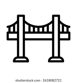 Bridge Vector Line icon design