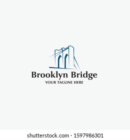 bridge Vector Logo Design Template