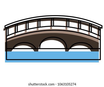 bridge with water scene