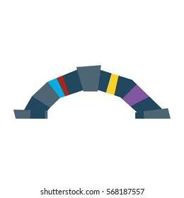 Bridge web icon vector illustration.