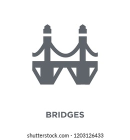 Bridges icon. Bridges design concept from Real estate collection. Simple element vector illustration on white background.