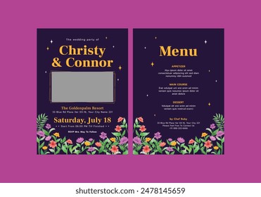 Bridget Wedding Invitation Template Card Design