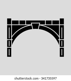 
Bridgetown Solid Vector Illustration
