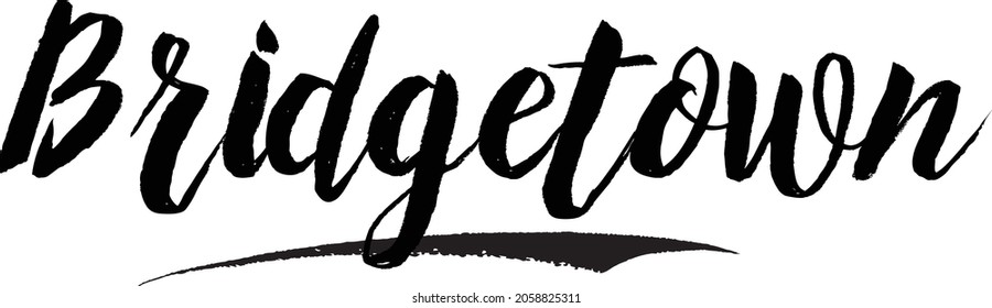 Bridgetown Vector Typography Text Word