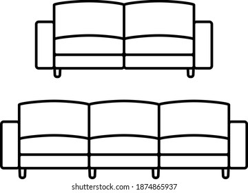 Bridgewater Sofa Symbol, Vektorgrafik