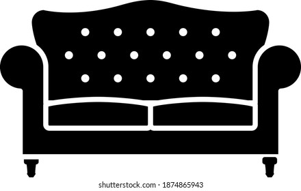Bridgewater sofa icon , vector