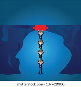 Bridging The Gap by four busnessman