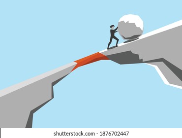 Bridging gaps, overcoming challenges, failing to give up, succeeding, goal, objectives, achieving, pushing forward