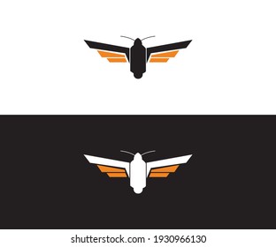 Bridle phoenix flying hawk eagle wing icon symbol