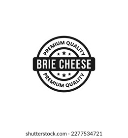 Etiqueta de queso británico o vectores de estampado de queso británico aislados en forma plana. Signo de queso fresco para el elemento de diseño del embalaje. Sello de queso Brie para el elemento de diseño del embalaje del producto.