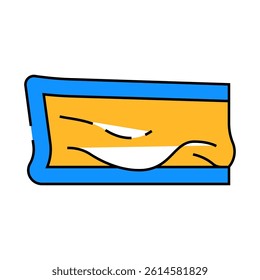 brie cheese line icon vector. brie cheese sign. isolated symbol illustration