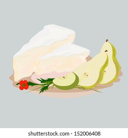 brie cheese and pear