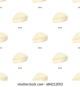 Brie.Different kinds of cheese single icon in cartoon style vector symbol stock illustration web.