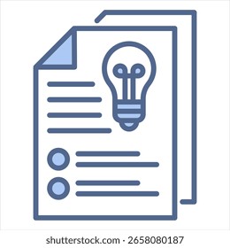 Brief Blue Icon Vector Illustration