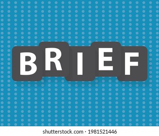 brief business word concept- vector illustration