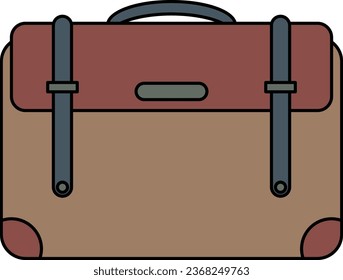 brief case fashion work vector illustration