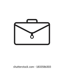 Brief case icon vector flat illustration design