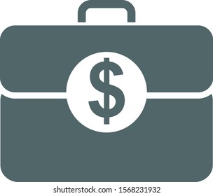 Brief case icon. Vector illustration