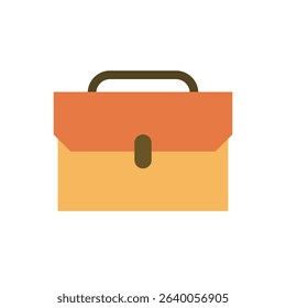Brief case icon vector. Professional work bag illustration, ideal for business or career topics.