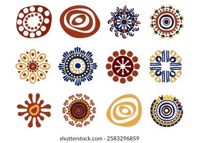 Brief colored flower pattern lines hand painted simple elements Symbol, ethnic, traditional. Seamless pattern, background. For holiday cards, prints, gift wrap, home and textiles. Vector illustration.