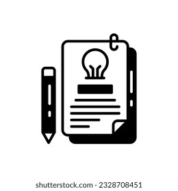 Brief icon in vector. Illustration