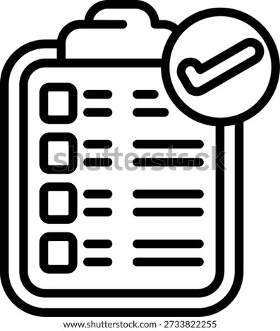 Brief Line vector Icon Design