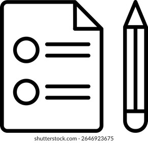 Brief Vector Line Icon Design