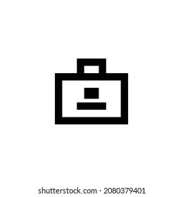 briefcase account pixel perfect icon design. Flat style design isolated on white background. Vector illustration