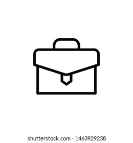 Briefcase, bag icon. Element of Education icon. Thin line icon