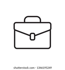 briefcase bag icon outline