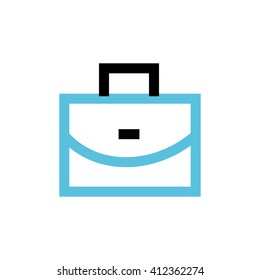 Briefcase, bag line icon. Pixel perfect fully editable vector icon suitable for websites, info graphics and print media.