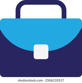 Briefcase Bag Suitcase Icon Vector Flat Illustration