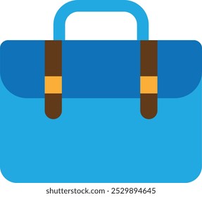 Briefcase Bag Suitcase Icon Vector Flat Illustration