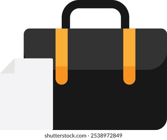 Ilustración plana del Vector del icono de la maleta