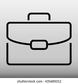 Briefcase Bag Vector Icon Illustration