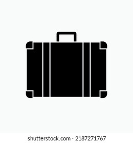 Briefcase, Baggage Icon Icon. Bag, Traveling Symbol - Vector.