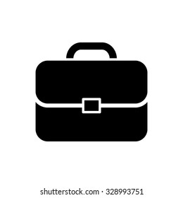 briefcase - black vector icon