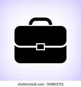 Briefcase -  black vector icon