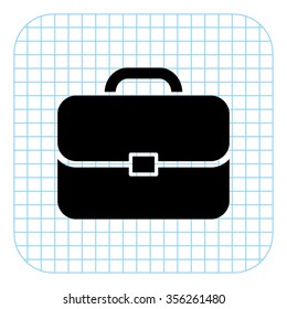 Briefcase - black  vector icon