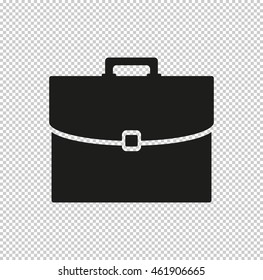 briefcase -  black vector icon