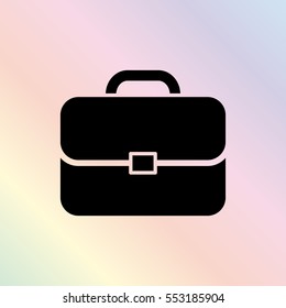Briefcase  - black vector icon