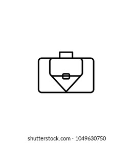 briefcase black and white icon