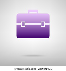 briefcase black and white icon