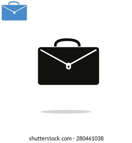 briefcase black and white icon