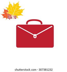 briefcase black and white icon