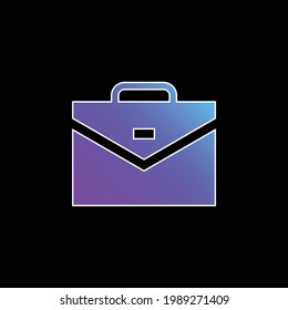 Briefcase blue gradient vector icon