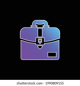 Briefcase blue gradient vector icon