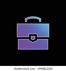 Briefcase blue gradient vector icon