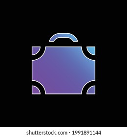 Briefcase blue gradient vector icon